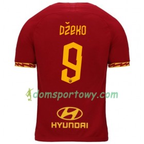 Koszulka AS Roma Dzeko 9 Domowe Koszulki Piłkarskie 2019-2020 Krótki Rękaw